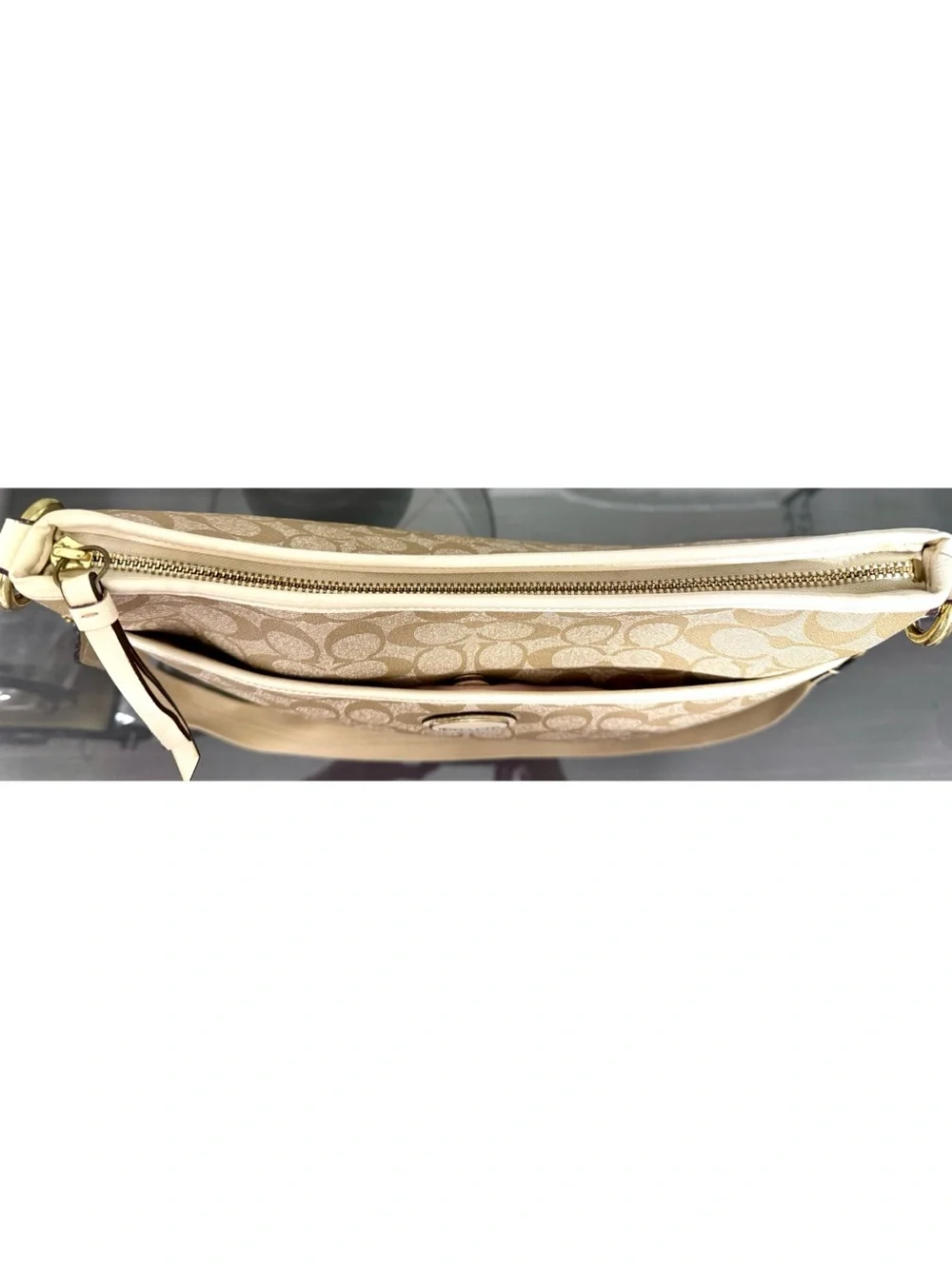 COACH Peyton Signature F19823 Convertible Hobo Shoulder/Crossbody Bag